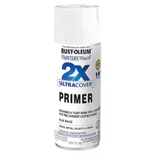 Rust-Oleum 334019 Spray Primer . White Primer, 12 Oz, Can, Flat
