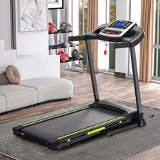 Portable Foldable Treadmill - 3.5HP, 4 Slope, 0.5-7.5 MPH, 330 Lb Capacity