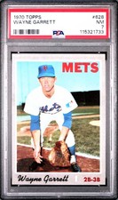 1970 Topps #628 Wayne Garrett PSA 7 NM Near Mint Mets
