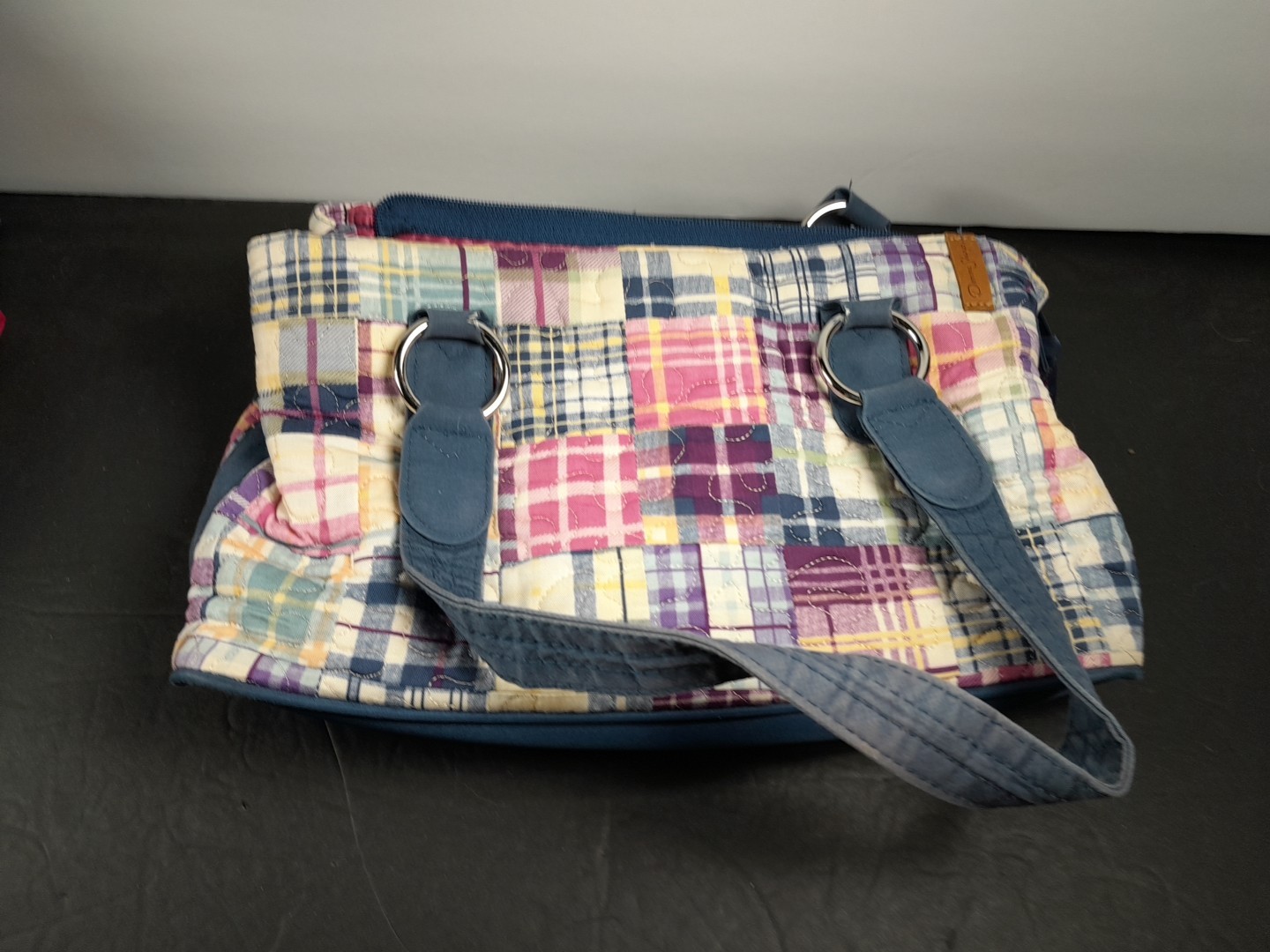 Donna Sharp Quilted Patch work Handbag Purse - image 1