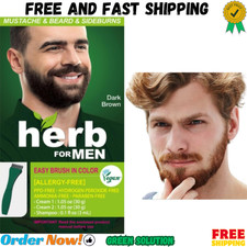Herb For Men Mustache & Beard Dye (Dark Brown...