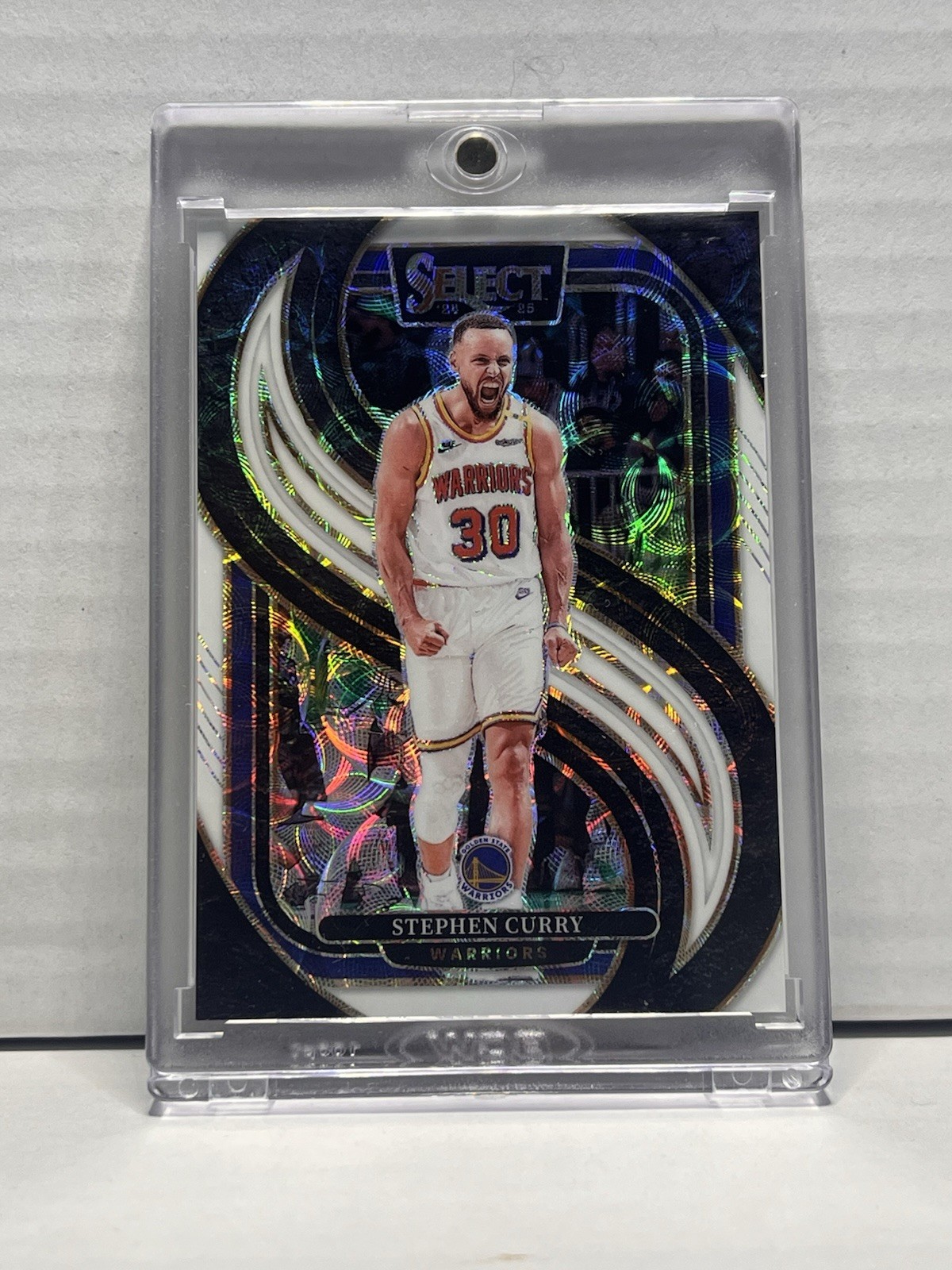 2024-25 Panini Select Premier Level Stephen Curry #143 White Scope Prizm /35 MVP