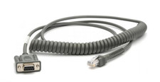 Zebra CBA-R22-C09ZAR RS232 Signal Cable 106" 2.7m Gray Scanner Cable