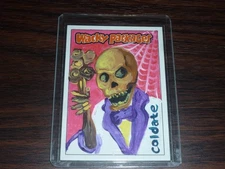 2025 Wacky Packages Halloween Series sketch card COLDATE by Jason Brower  1/1