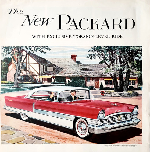 1955 Packard Four Hundred Advertisement Automobile Vintage Luxury Vehicle