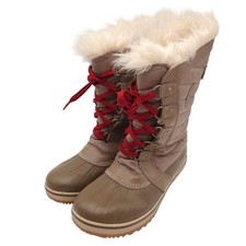 Sorel (Women's 7) Brown Tofino II Waterproof Winter Snow Rain Boots Faux Fur