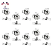 10x Silver Cabinet Catches Cupboard Stop Closer For Wardrobe Hardware Furniture.
