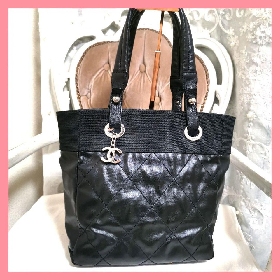 [Good item] Rare CHANEL Paris Biarritz PM shoulder tote bag with ...