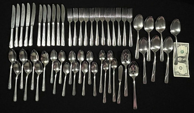 54 x Vintage ONEIDA Ltd. '' Oceanic '' USA Stainless Steel Lot 1957 - 1984 Discont