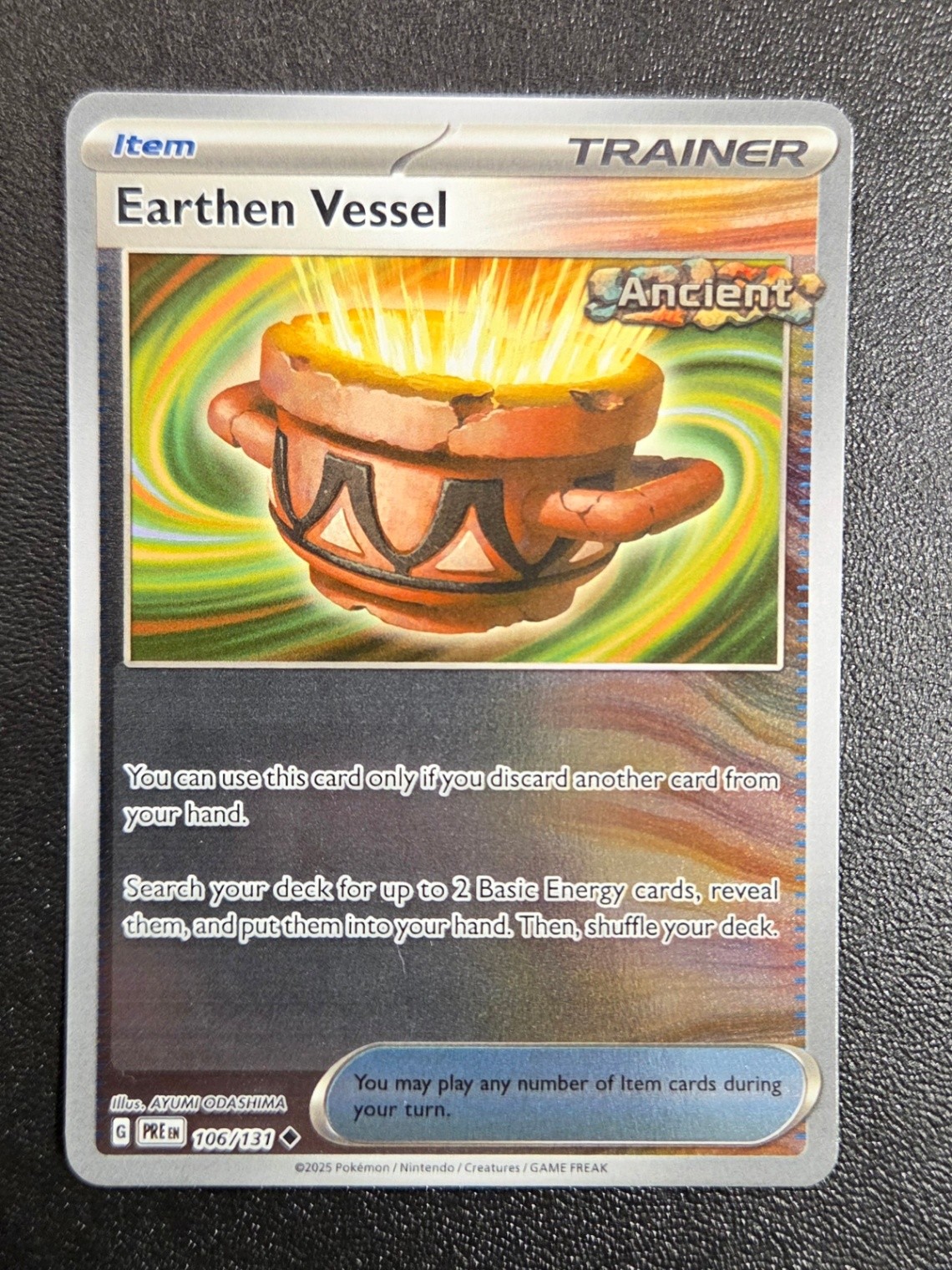 EARTHEN VESSEL UNCOMMON SV PRISMATIC EVOLUTIONS 106/131 NM