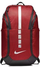 Nike Hoops Elite Pro Backpack Basketball School Red Black Silver BA5554-657 NEW