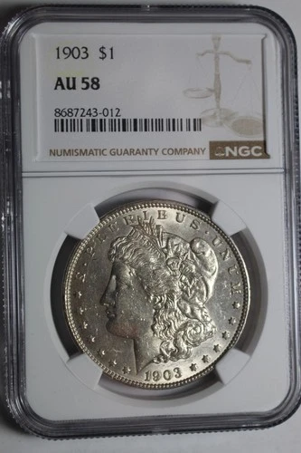 1903 Morgan Silver Dollar AU58 NGC #012