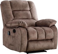 EBELLO Massage Overstuffed Recliner Chair with Heat