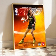 NBA 2K27 Deluxe Edition Caitlin Clark Indiana Fever Gaming Poster