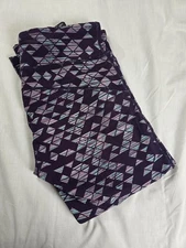 Smartwool Leggings Womens Medium Purple Geometric Print Merino Wool Running