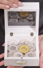 Wedding Unity Coins In Box Made In Italy Vatican New In Bag MSRP $217 Bridal