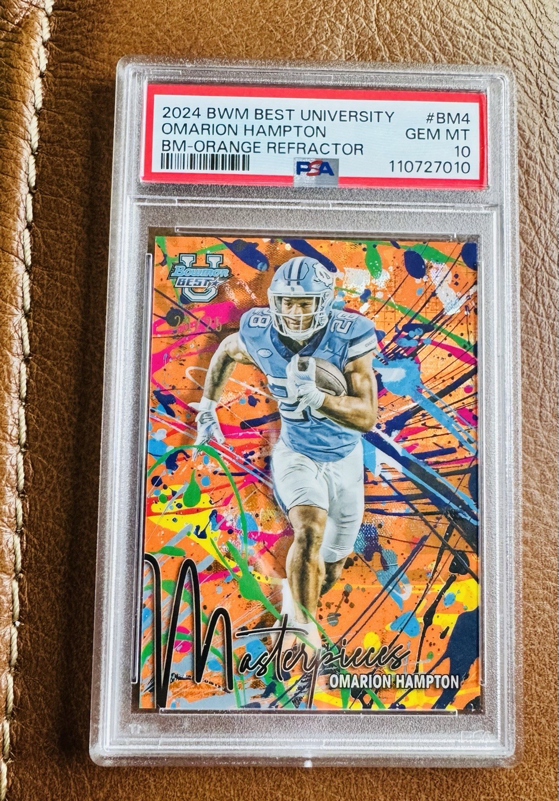 2024 Bowman Best Omarion Hampton Orange Refractor /25 Masterpieces U BM4