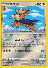 Herdier 175/236 REVERSE HOLO Cosmic Eclipse NM
