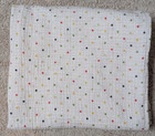 Aden + Anais White Green Yellow Red Beige Dots Spots Muslin Swaddle Baby Blanket