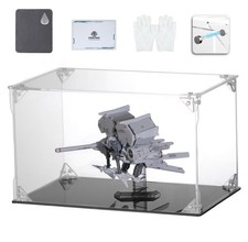 Clear Acrylic Display Case, Front-Open Door with Magnetic Buckle, Assemble Di...
