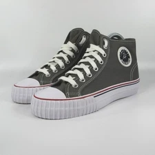 PF Flyers Gray Hi Top Sneakers Size 6.5 Womens Casual Shoes Retro Vintage Casual