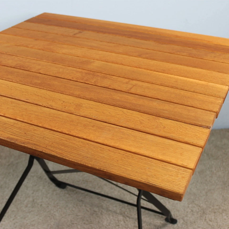 Gartentisch holz schwarz 80x80 cm Balkontisch Klappbar Gartenmöbel - Bild 3 von 4