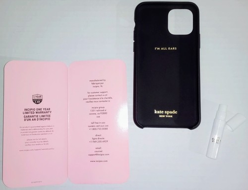 Lot. Kate Spade Soft Touch Black Disco Dots Pearls Gems Case. Fragrance Sample. - Photo 6 sur 24