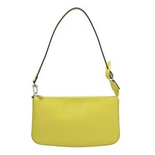 Louis Vuitton Pochette Accessoires Epi Handbag Leather Yellow