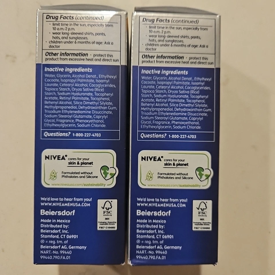 Crema hidratante facial diaria Nivea Men Age Defense FPS 30 1,7 oz X2 caducidad 6/2026+ Foto 4 de 4