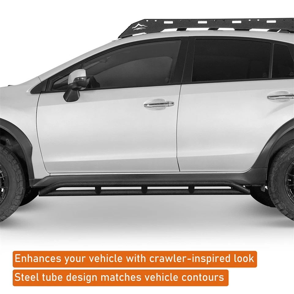 Tubular Drop Side Step Nerf Bars Running Board For 2013-2017 Subaru XV Crosstrek - Image 3 of 4