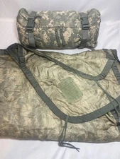 USGI-Genuine-Poncho Liner-Woobie & Waist Pack Combo-Good Condition-Faded-ACU/UCP