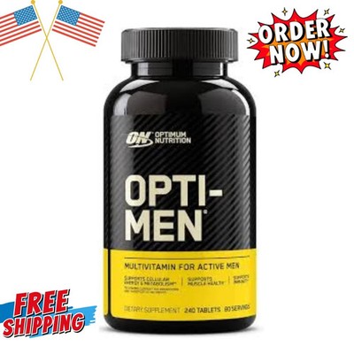 Optimum Nutrition Opti-Men Multivitamin 240 Tabs Daily Supplement for Active Men