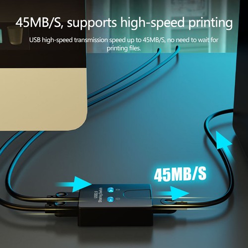 Printer Sharer: 2 Ports, USB Sharer, USB Switcher, 2-in, 1-out Splitter - 第 5/12 張圖片