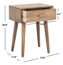Safavieh LYLE ONE DRAWER SIDE TABLE, Reduced Price 2172772126 ACC5702B