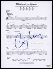 Corky Laing "Mountain" AUTOGRAPH Signed 'Mississippi Queen' Sheet Music ACOA