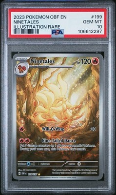 2023 POKEMON OBF EN-OBSIDIAN FLAMES ILLUSTRATION RARE #199