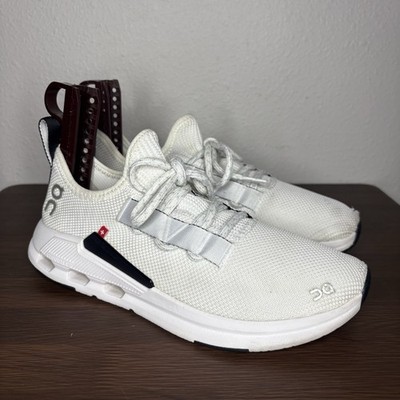 Women's On Cloudeasy Sneakers Undyed-White Black Size 7 US Casual Running Shoes