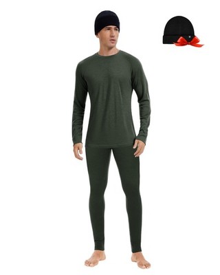 Men's 100% Merino Wool Base Layer Sets - Lightweight Thermal Underwear Gifts ...