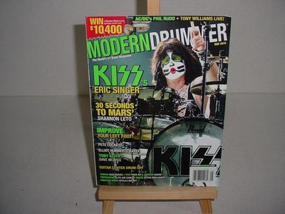 Kiss Eric Singer Modern Drummer Magazine May 2010 AC/DC Phil Rudd