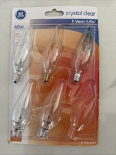 GE 40w 60w Ceiling Fan Light Bulbs With Candle Tip 280 Lumens 5 Bulbs Total