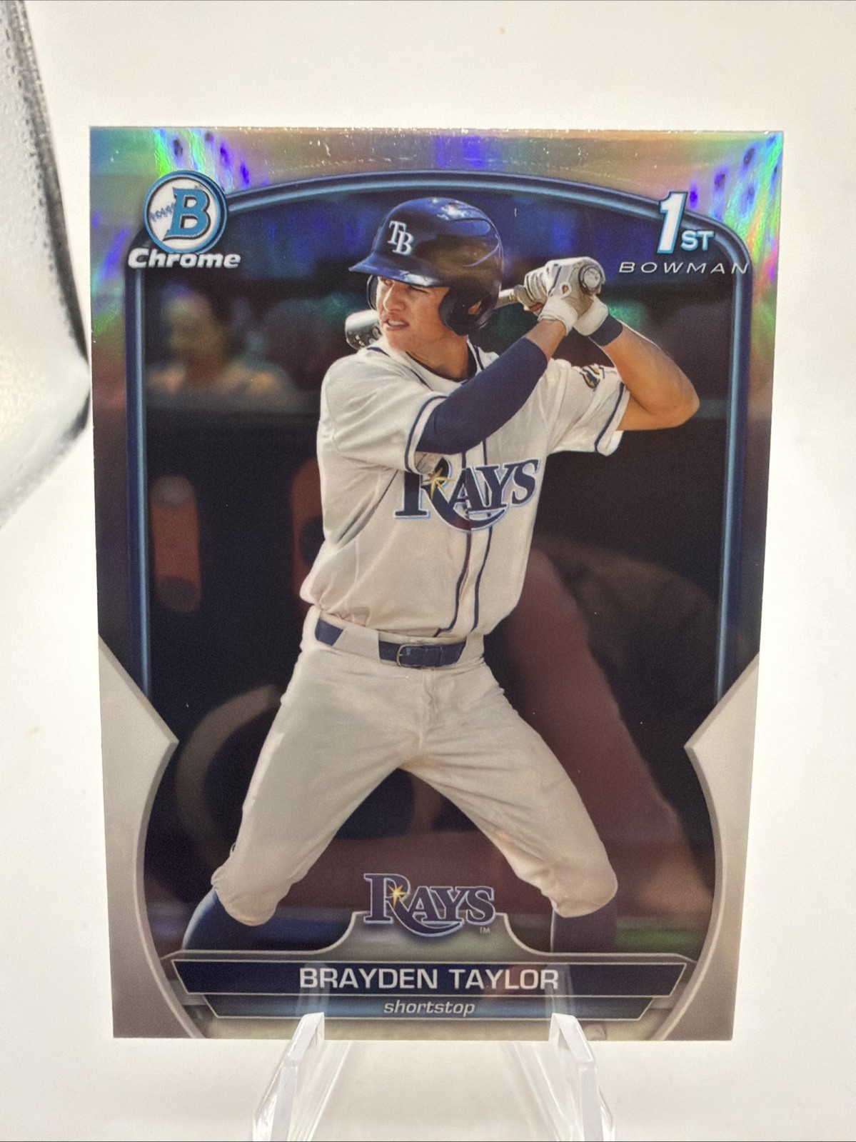 2023 Bowman Draft Chrome Brayden Taylor 1st Refractor #BDC-60 Rays