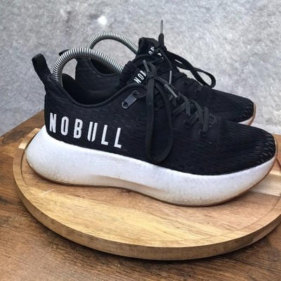 NoBull Journey Sneakers M 6.5 W 8 Black/White Walking Running Gym Trainers Shoes