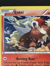 HD GALAXY SWIRL 🌀 Entei 14/98 XY Ancient Origins Cosmos Holo Pokemon Promo LP-