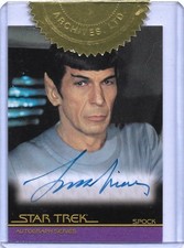 2008 Star Trek: Movies in Motion Leonard Nimoy as Spock Auto/Autograph SP