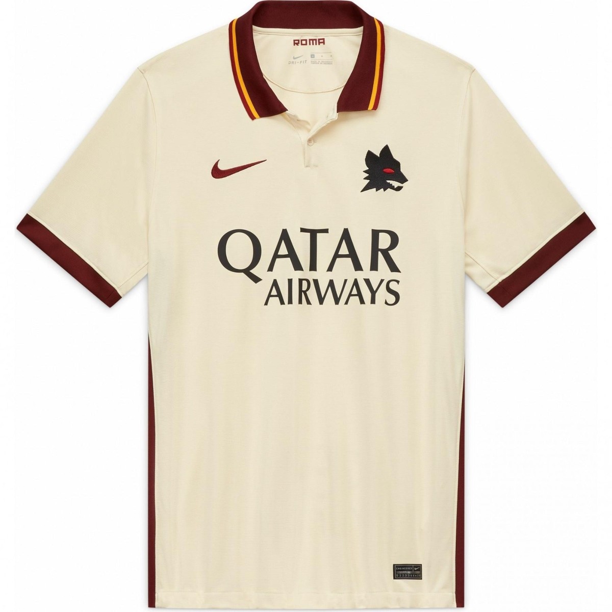 2020/21 AS Roma Away Soccer Jersey Harry Potter Design PALE/IVORY