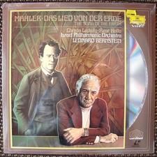 Gustav MAHLER Das Lied Von Der Erde Israel Philharmonic BERNSTEIN LASERDISC New