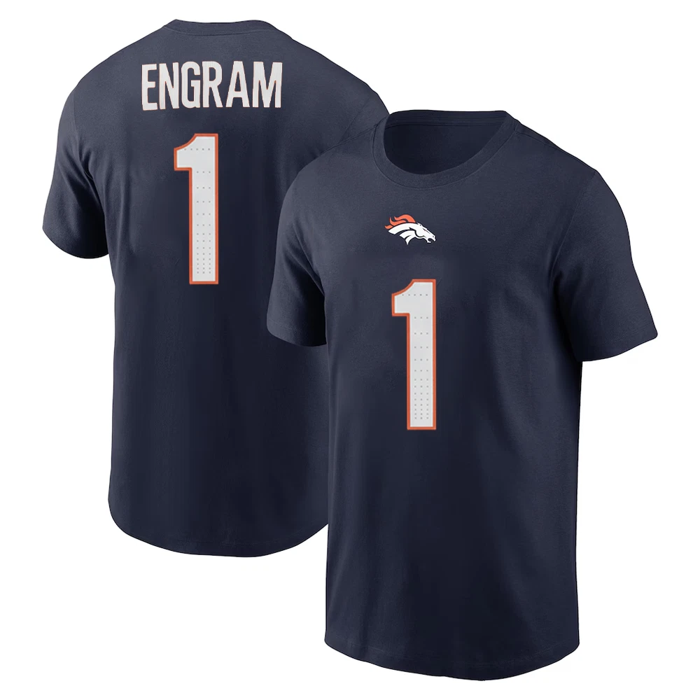 Evan Engram #1 Denver Football Name and Number - Size S to 5XL