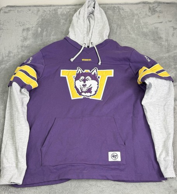 #ad Washington Huskies Rose Bowl Hoodie Men’s Size XL Purple $12.59