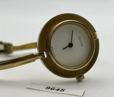 PROJECT TO FIX GUCCI LADIES GOLD DIAL BANGLE GOLD PLATE WATCH EU SHIP WATCH 9645