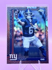 2025 Topps Chrome Jaxson Dart #306 Football Pigskin Refractor 🔥 Rookie Card